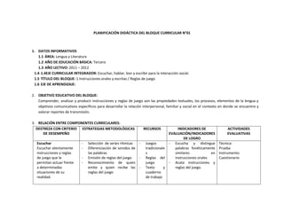 Planificaciones blog