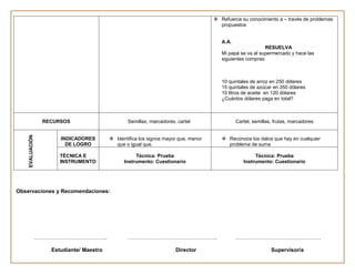 Planificaciones  del primer trimestre