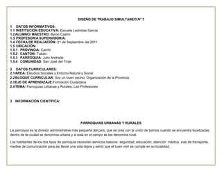 Planificaciones  del primer trimestre