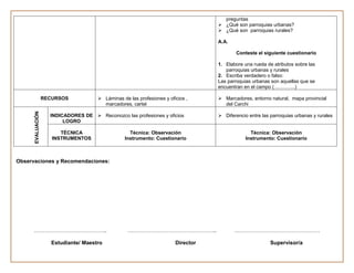 Planificaciones  del primer trimestre