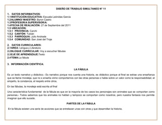 Planificaciones  de refuerzo