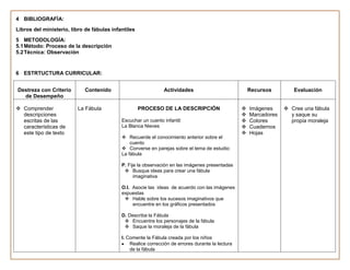 Planificaciones  de refuerzo