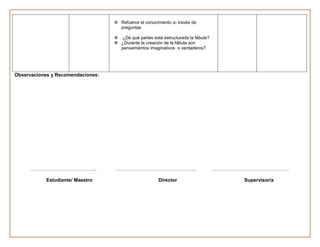 Planificaciones  de refuerzo