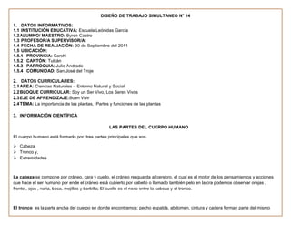 Planificaciones  de refuerzo