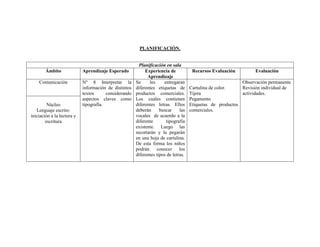 Planificaciones de tics