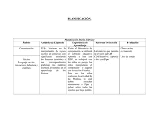 Asociación del sonido con la vocal.