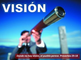 Donde no hay visión, el pueblo perece. Proverbio 29:18
 