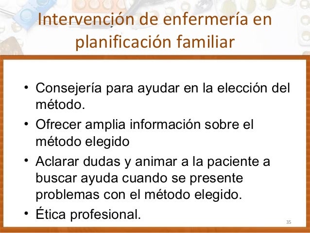 PLANIFICACIÓN FAMILIAR Y MÉTODOS ANTICONCEPTIVOS