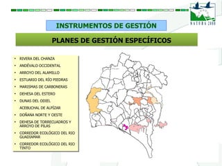 Planes de Gestión de Espacios Red Natura 2000. Huelva