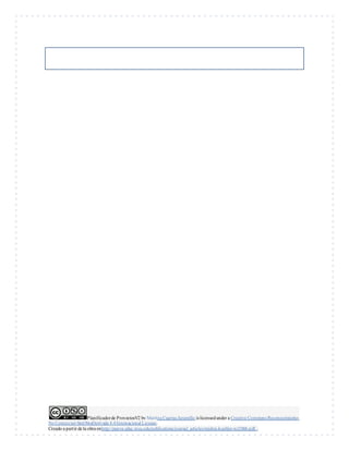 Planificadorde ProyectosV2 by Maritza Cuartas Jaramillo is licensedunder a Creative Commons Reconocimiento-
No Comercial-SinObraDerivada 4.0Internacional License.
Creado a partir de la obra enhttp://punya.educ.msu.edu/publications/journal_articles/mishra-koehler-tcr2006.pdf...
 