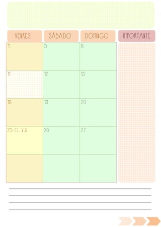 4 5 6
11 12 13
18 19 20
25 C. V.X 26 27
VENRES SÁBADO DOMINGO IMPORTANTE
________________________________________________________________________________________________
________________________________________________________________________________________________
________________________________________________________________________________________________
________________________________________________________________________________________________
 