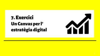 7.Exercici
UnCanvasperl’
estratègiadigital
38
 