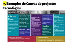 7.ExemplesdeCanvasdeprojectes
tecnològics
42
 