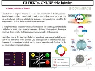 Exp. Lic. Leonardo A. Delgado A. 18
TÚ TIENDA ONLINE debe brindar:
 