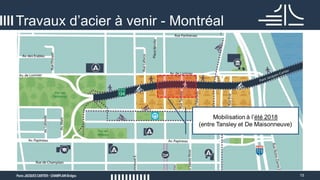 15
Travaux d’acier à venir - Montréal
 