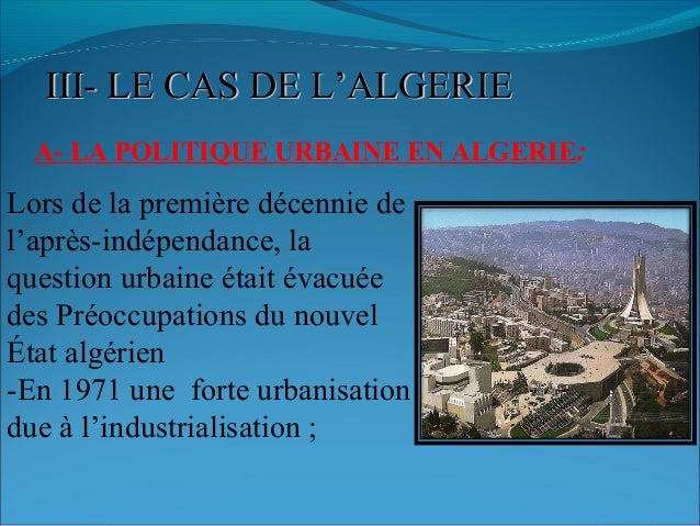 rénovation urbaine en algerie