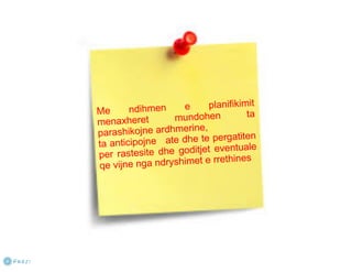 PLANIFIKIMI - Bazat e menaxhimit