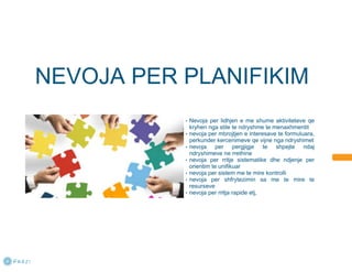 PLANIFIKIMI - Bazat e menaxhimit