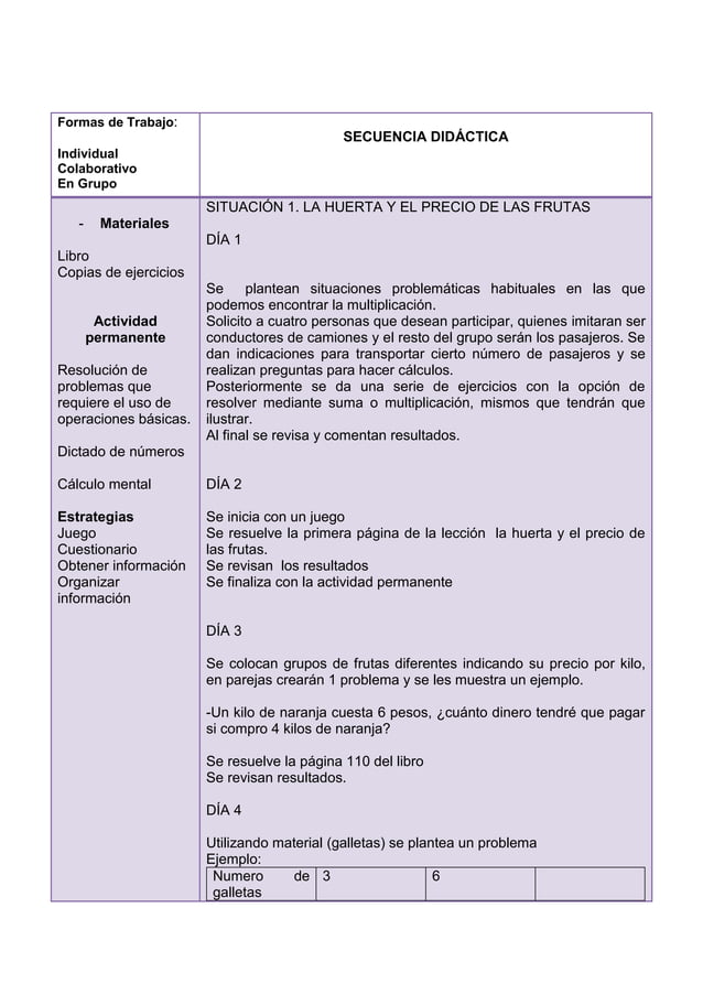 Planificacion segundo grado PDF