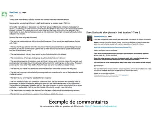 Exemple de commentaires Le commentaire vidéo en question via  12seconds:  http://12seconds.tv/find/anali+orr 