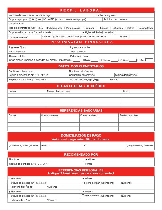 planilla para solicitud credinomina banco bicentenario