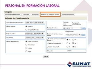 PERSONAL EN FORMACIÓN LABORAL
 