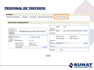 PERSONAL DE TERCEROS
 