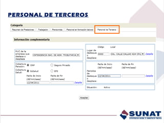 PERSONAL DE TERCEROS
 