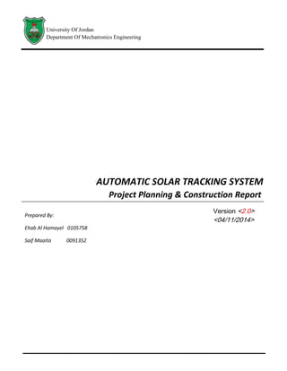 solar tracking_new | PDF
