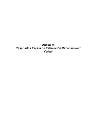 Anexo 7:
Resultados Escala de Estimación Razonamiento
                   Verbal
 