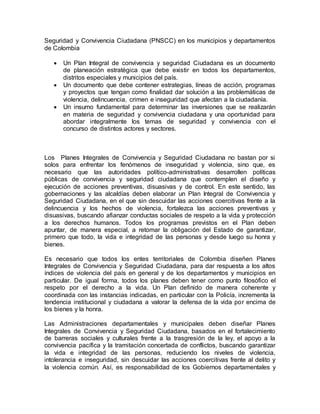Plan integral de convivencia y seguridad ciudadana p.i.c.s.c. | DOCX
