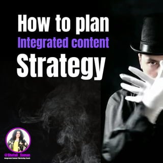 How to plan
Integrated content
Strategy
 