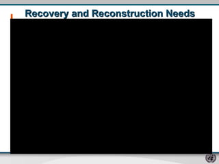 Recovery and Reconstruction Needs 