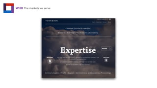 WHO The markets we serve
 