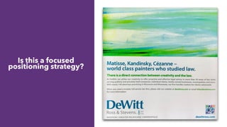 Is this a focused
positioning strategy?
 