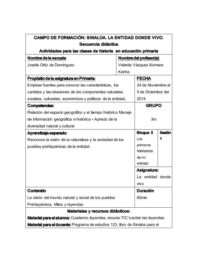 Planificaciones tercer grado