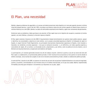 Plan Japón de la Ciudad de Madrid 2008-2011