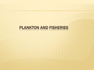 PLANKTON AND FISHERIES
 