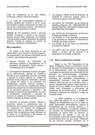 Ayuntamiento de Ciudad Real Plan Local de Inclusión Social 2017-2023
Concejalía de Acción Social y Cooperación Internacion...