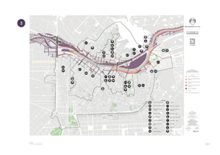 101
Leyenda:
Plano:
PERFIL URBANO
Gerente:
ARQ. LUIS MARTIN
BOGDANOVICH
Elaboración:
EQUIPO PROLIMA-MML
Participación:
PROLIMA-MML
MINISTERIO DE CULTURA
MINISTERIO DE VIVIENDA
MUNICIPALIDAD
DISTRITAL DEL RÍMAC
COLEGIO DE ARQUITECTOS
Fecha:
Lámina:
AGOSTO 2018
Escala:
GRÁFICA
PER-02
PROYECTO ESPECIAL
PAISAJÍSTICO DEL RÍO RÍMAC
Franja 1: Ribera del río
Franja 2: Transición terrazas
inferiores
Franja 2: Transición terrazas
inferiores
Franja 2: Transición terrazas
superiores
Franja 3: Superficie
Ciclovía
Trazo de la Muralla de Lima
Estación de Ferrocarril
Estacionamiento vehicular
Estacionamiento de
bicicletas
Vivero Municipal
Jardín Botánico
Vivienda multifamiliar
Centro Comercial de
Libros
Alimentos
Música/anfiteatro
Plano:
Cultural
Restos de la Muralla
Museo abierto/Centro
Cultural
Recreación Juego
Gerencia de Seguridad
Ciudadana - MML
Alameda
Descanso
Deporte
5
 