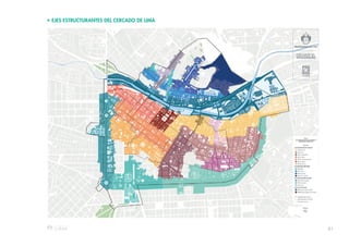 81
• EJES ESTRUCTURANTES DEL CERCADO DE LIMA
 