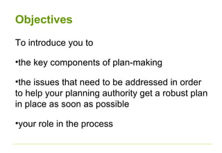 Councillor Briefing: Local Plans and Plan making | PPT