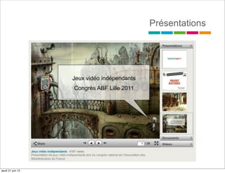 Présentations




jeudi 21 juin 12
 