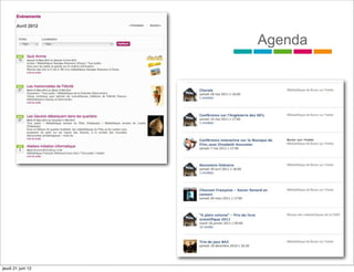 Agenda




jeudi 21 juin 12
 