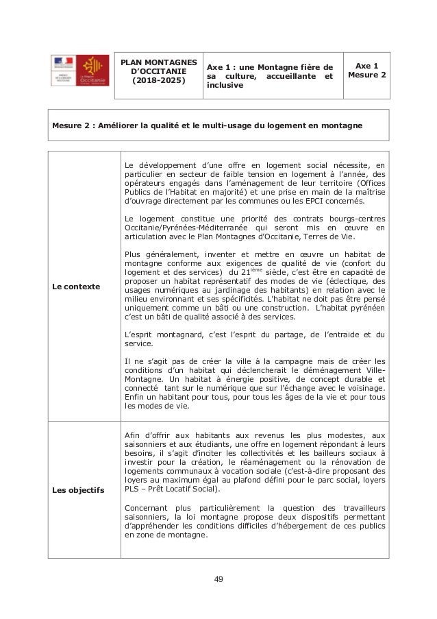 Plan Montagnes Occitanie Terres De Vie 2018 2025 Plan Montagnes Occitanie Terres De Vie 2018 2025