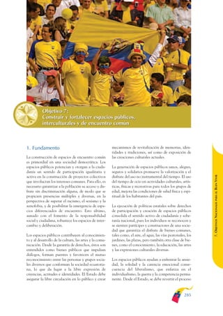 Plan nacional buen vivir 2009-2013.