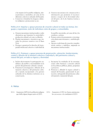 Plan nacional buen vivir 2009-2013.