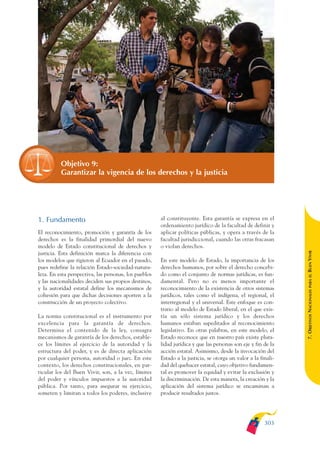 Plan nacional buen vivir 2009-2013.