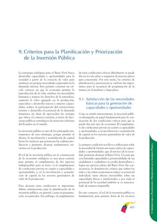 Plan nacional buen vivir 2009-2013.