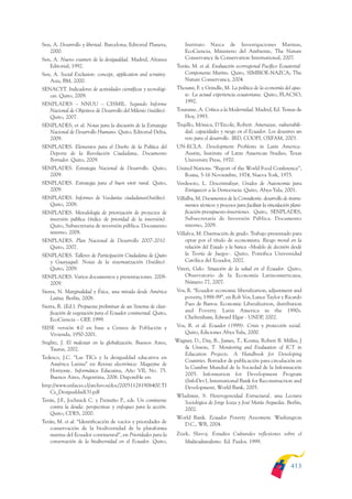 Plan nacional buen vivir 2009-2013.